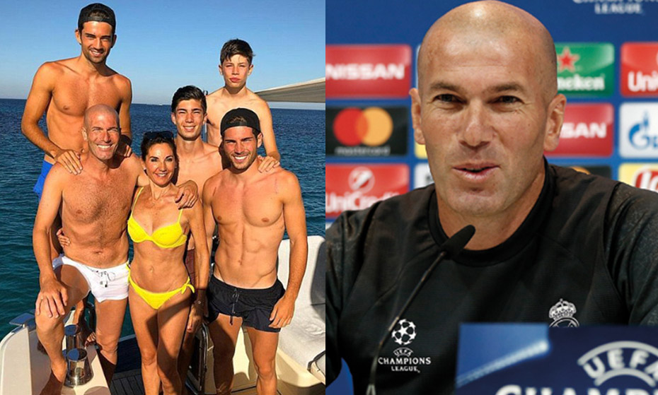 Zidane ve Ailesinin sosyal medyada paylaştığı tatil fotoğrafı olay oldu