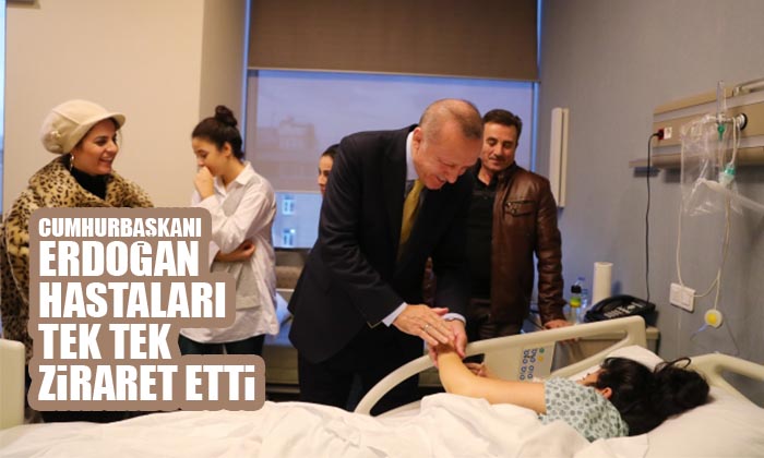 Cumhurbaşkanı Erdoğan hasta ziyaretlerinde bulundu