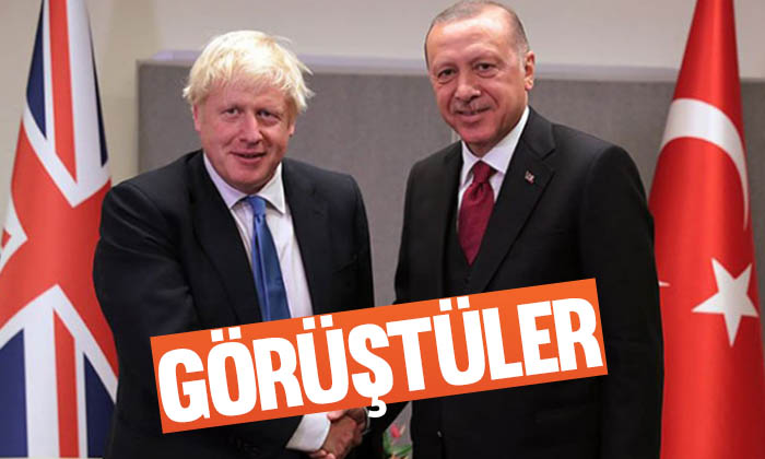Cumhurbaşkanı Erdoğan Johnson ile görüştü