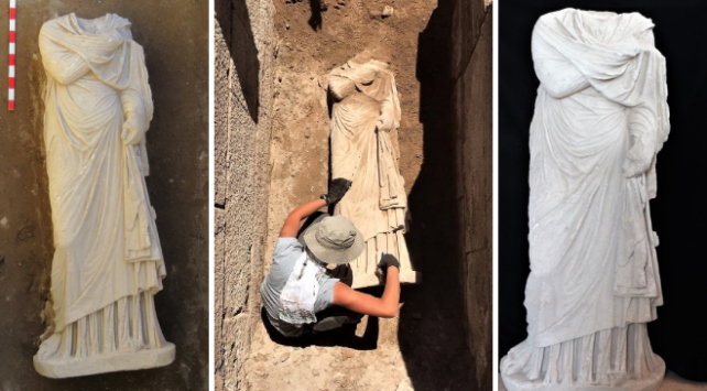 Topraklarından tarih fışkıran Türkiye… Patara’da 1800 Yıllık heykel bulundu