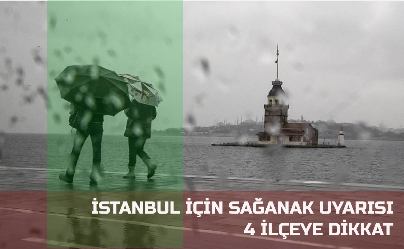 İstanbul için sağanak uyarısı: 4 ilçeye dikkat