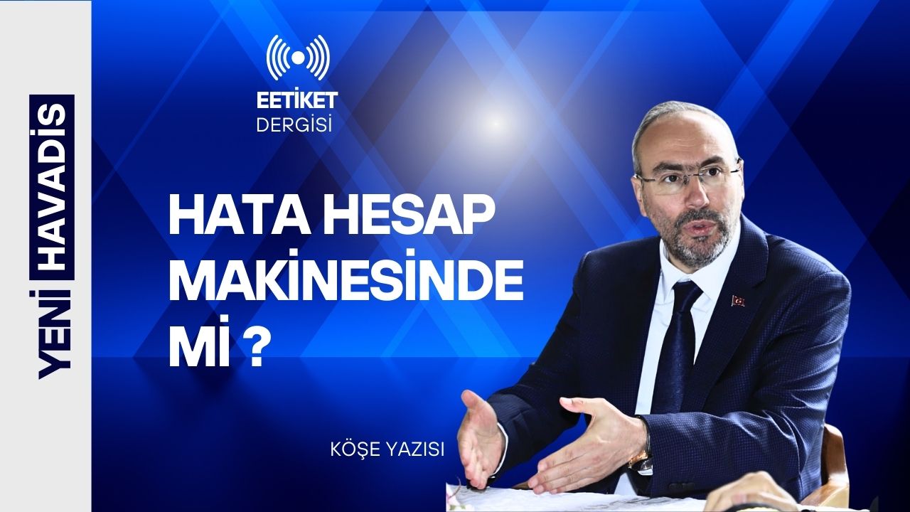 Hata hesap makinesinde mi?