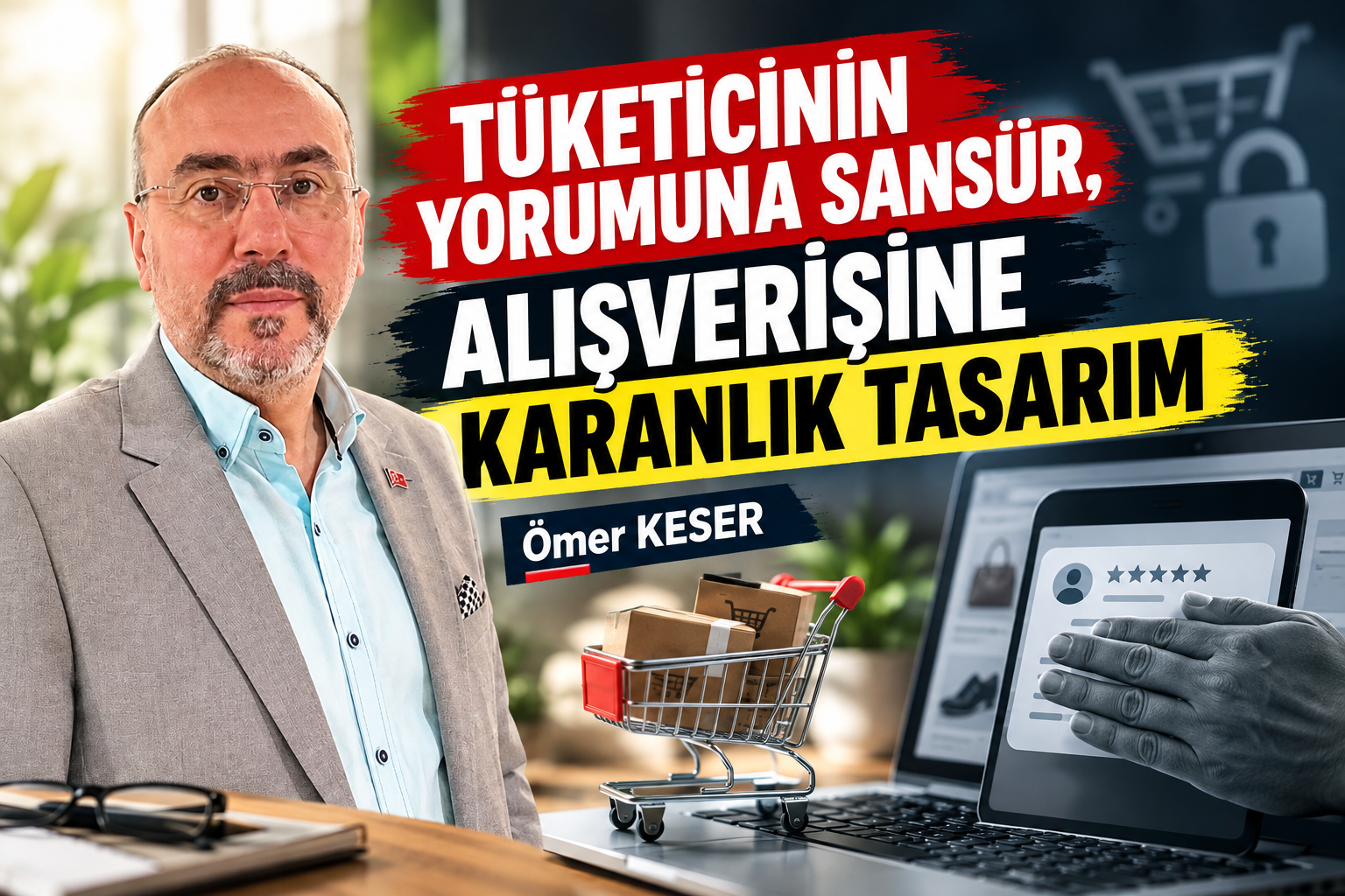 TÜKETİCİNİN YORUMUNA SANSÜR, ALIŞVERİŞİNE KARANLIK TASARIM